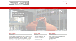 Desktop Screenshot of parkermilliken.com